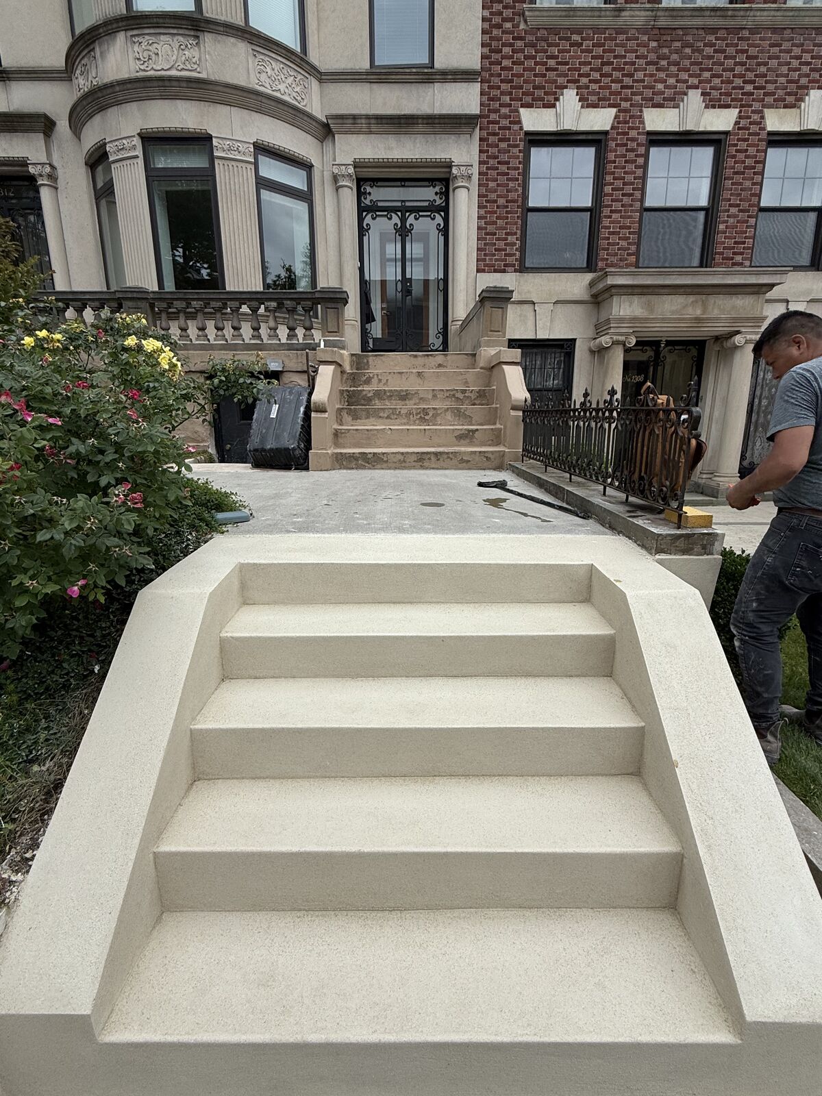 New stoop, finished profile and nosings